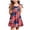 Brick Red, variant on Girls July 4th Dress Red White Blue Toddler Patriotic Outfit American Sundress 1-6 Years(Blue,5-6 Years)