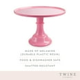 thumbnail image 3 of Twine Pink Melamine Cake Stand for Cupcakes, Sweets, Cookies, Dessert Table, 3 of 7