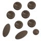thumbnail image 2 of Incrustaciones de Botones de Llave Sunnimix para saxofón Alto Tenor Soprano marrón 9 piezas, 2 of 8