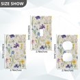 thumbnail image 7 of Yayeee Toggle Light Switch Wall Plate 1-Gang 4.5"x2.7" Home Decorative Outlet Cover, Blue Floral Rabbit, 7 of 7