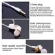 thumbnail image 5 of Tholdsy Auriculares universales con cable para ordenador portátil, auriculares portátiles para acampar en la oreja, auriculares suaves para escuchar Cables de audio/vídeo Oro, 5 of 6