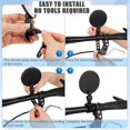 thumbnail image 3 of GET IT 2 PACK BLACK-Bike Mirror, Bicycle Cycling Rear View Safe Mirrors, Adjustable Rotatable Handlebars Mounted Plastic Convex Mirror compatible Mountain Road Bikes_Special Gift, 3 of 4