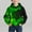 Green, variant on Ynynloco Boys Hoodies 3D Graphic Size 4-14 Years Pullover Hooded Sweatshirt Casual Long Sleeve Lightweight Kids Patchwork Fashion Clothes