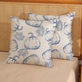 thumbnail image 4 of Fall Pillow Covers 20x20 Navy Blue Pumpkin Decor Throw Pillows Case for Couch Maple Leaves Autumn Harvest Thanksgiving Farmhouse Indoor Outdoor Decorative Cushion Cases for Sofa Bed Set of 2, 4 of 6