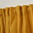 thumbnail image 5 of 3S Brother's Home Decorative M-Yellow Curtains Extra Wide Extra Long Luxury Colors Linen Look Custom Made 5-25 Feet Made in Turkey Hang Back Tab ( 1 Panel ) Home Décor (52"Wx84"L), 5 of 6