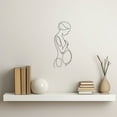 thumbnail image 2 of LaModaHome Mother Child Love Wall Art, Maternity Metal Decor, Pregnant Design Home Decoration,Parenthood Artwork,Unique Pregnancy Gift,Baby Shower GiftHome Decoration Gift -15.7"x39.4"/40x100cm, 2 of 5