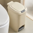 thumbnail image 6 of Convenient 8L 10L 15L Waste Recycling Bin with Foot Pedal Press Mechanism Paper Basket Box for Household Use, 6 of 8