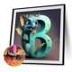 thumbnail image 2 of Cuadros Decorativos 5D bricolaje taladro redondo completo diamante pintura dinosaurio letra B decoración del hogar (NH3119) DQrwqpou Nuevos Originales, 2 of 9
