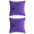 thumbnail image 2 of PiccoCasa 2Pcs Decorative Throw Pillow Cover Faux Fur Cushion Cover, Purple 2pcs，20"x20", 2 of 6