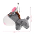 thumbnail image 2 of ColoMX Adorno de burro de peluche, colgante de burro de peluche, llavero de felpa, mochila, burro colgante, 2 uds., 2 of 7