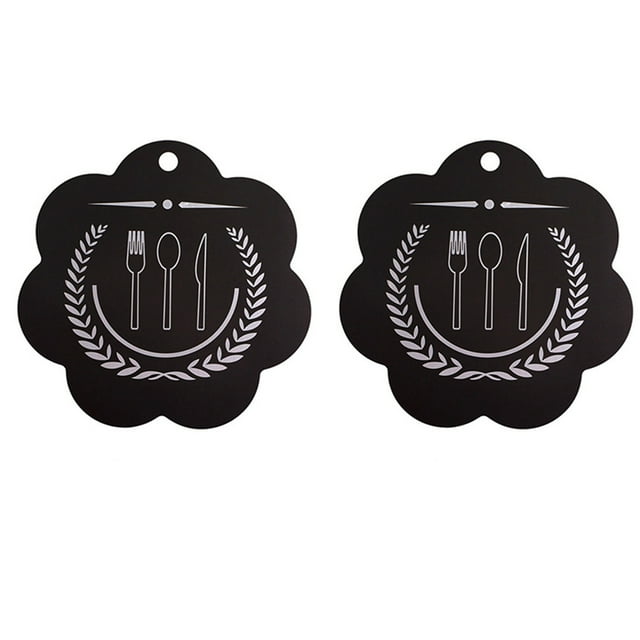2X Tapis de Surface de Cuisson à Induction en Silicone et Fibre de Verre, Protecteur de Surface de Cuisson Antidérapant, Housse de Protection contre les Égratignures B. Ensemble de Deux, Noir, Tapis en Silicone et Fibre de Verre en Forme de Fleur avec un Ustensile Décoratif et un Motif de Couronne de Laurier. Conçu pour Protéger les Surfaces de Cuisson à Induction contre les Égratignures, Résister aux Hautes Températures et Offrir une Fonctionnalité Antihuile et Antidérapante. Convient comme Housses de Cuisinière et de Brûleur de Four.