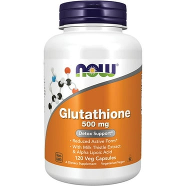 NOW Foods Glutathione 500 mg 120 Veg Caps