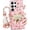 Pink, variant on for Samsung Galaxy S25 Ultra Glitter Bling Case,Cute 3D Sparkle Heart Makeup Mirror Crystal Rhinestone Flowers Diamond Gems with Lanyard Wrist Strap Women Girls Case for Galaxy S25 Ultra,Pink