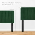 thumbnail image 6 of Modway Milenna Channel Tufted Performance Velvet Twin Headboard in Emerald, 6 of 7