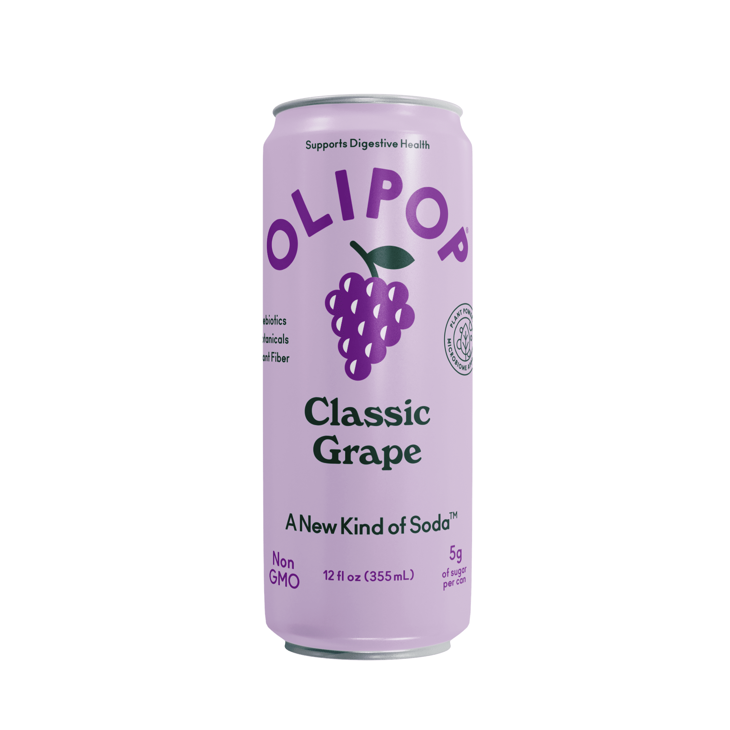 OLIPOP Prebiotic Soda Classic Grape