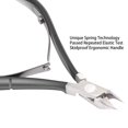thumbnail image 4 of Cuticle Nipper with Cuticle Pusher - Green Cuticle Trimmer Stainless Steel Cuticle Clipper Cutter Nail Cuticle Remover Tools for Fingernails and Toenails-Grey, 4 of 7