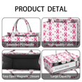 thumbnail image 4 of Large Capacity Tote Bag,Pink Breast Cancer Handbag Fashion Luxury Tote Bag,15.7"x13"x 5.1" Inches,Laptop Compatible, 4 of 6