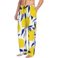 thumbnail image 2 of Disketp Tropical Lemon Men'S Pajama Pants - Ultra Soft Fleece Sleep And Lounge Pants (Size: S-Xxl), 2 of 9
