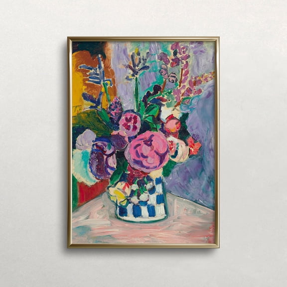 Matisse Les Pivoines Print: Vintage Floral Wall Art UNFRAMED PAPER POSTER, Home Decor