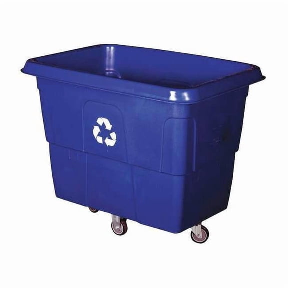 Cube Truck,9/16 cu. yd.,500 lb. Cap,Blue 36FK97