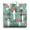 Cottage, variant on Country Floral Meditation Cushion - 9-Point Stitched Square Seat with Spring Floral Print