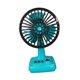 thumbnail image 3 of Mini ventilador de mesa de escritorio, ventilador personal de diseño retro, eléctrico, recargable, compacto, refrigeración por , portátil para el azul, 3 of 8