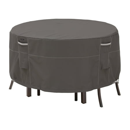 Classic Accessories Ravenna® Bistro Patio Table & Chair Set Cover - Premium Outdoor Furniture Cover with Water Resistant Fabric (55-186-015101-EC)