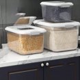 thumbnail image 2 of Cubo de arroz para el hogar, 35 kg, más grueso, 25 kg, caja de almacenamiento sellada a prueba de humedad e insectos, 15 kg, caja de almacenamiento de arroz, 1 pieza, 2 of 5