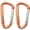 2 packs of orange, variant on Large Mountaineering Buckle Keychain 3 "Aluminum D-Shaped Premium Durable D-Ring Mountaineering Buckle Clip Hook Camping Accessories Snap Buckle Keychain