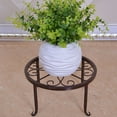 thumbnail image 3 of Metal Round Potted Plant Stand for Home Decor,Rustproof Iron Flower Pot Planter Holder Metal Frame Low Table,Short Flower Pot Bracket for Indoors Outdoors Home Garden Decoration(9.45*5.11in), 3 of 7