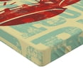 thumbnail image 2 of Ambesonne Vintage Fitted Sheet, Groovy Rock Music Vibe, Twin XL Size, Red Yellow, 2 of 3