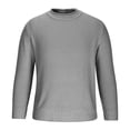 thumbnail image 1 of Grrvtrz Chandails pour Hommes Col Rond Chandail Décontracté Manches Longues Tissage Épais Chandail Texturé Mode Automne 2025, 1 of 3