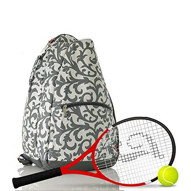 Ngil Ngil Damask Print Tennis Backpack Rmk734gy Walmart Com Walmart Com