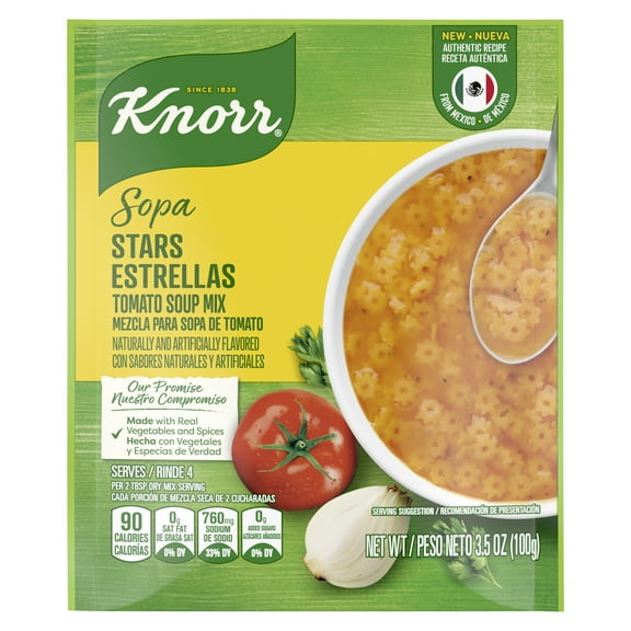 Knorr Sopa Tomato Based Star Pasta Soup Mix, 3.5 oz Pouch