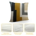 thumbnail image 4 of ARISTURING  Retro Boho Textured Accent Mid Century Throw Pillow Covers Modern Vintage Minimalist Geometric Decorative Abstract Pillowcase for Sofa,Brown Black and Gray, 4 of 5