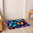 thumbnail image 6 of Butterfly Polyester Non-Slip Machine Washable Indoor Door Area Office Rug, 6 of 6