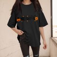 thumbnail image 2 of Halloween Tshirts for Women Short Sleeve Crewneck Cute Tops Graphic Tees for S-3XL, 2 of 6