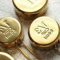 thumbnail image 3 of NUTEDOM Stainless Steel Measuring Cups & Spoon Set - Gold, 4PCS, 3 of 6