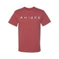 thumbnail image 2 of Friends Amigos Parody Pop Men's Graphic T-Shirt, Vintage Heather Red, X-Large, 2 of 3