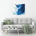 thumbnail image 5 of Kdxio Blue White Fluid Art Wall Hanging Tapestries Banner For Bedroom College Dorm Home Living Room Party Decor 29X37 In, 5 of 8