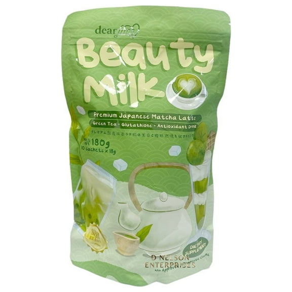 Dear Face Beauty Milk Matcha Latte 10 Sachets