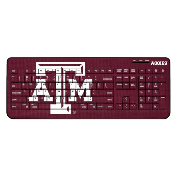 Texas A&M Aggies Solid Design Wireless Keyboard