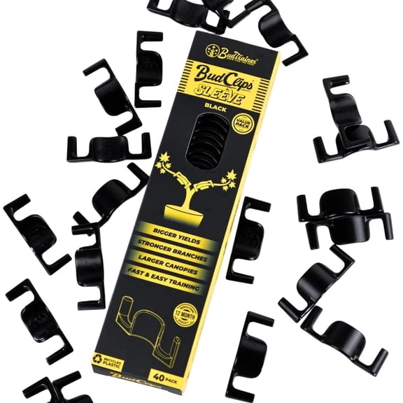 BudClips Plant Training Clips 40 Pack LST Support Clips Durable Reusable Plant Supports for Stem Bending Interlocking Growth