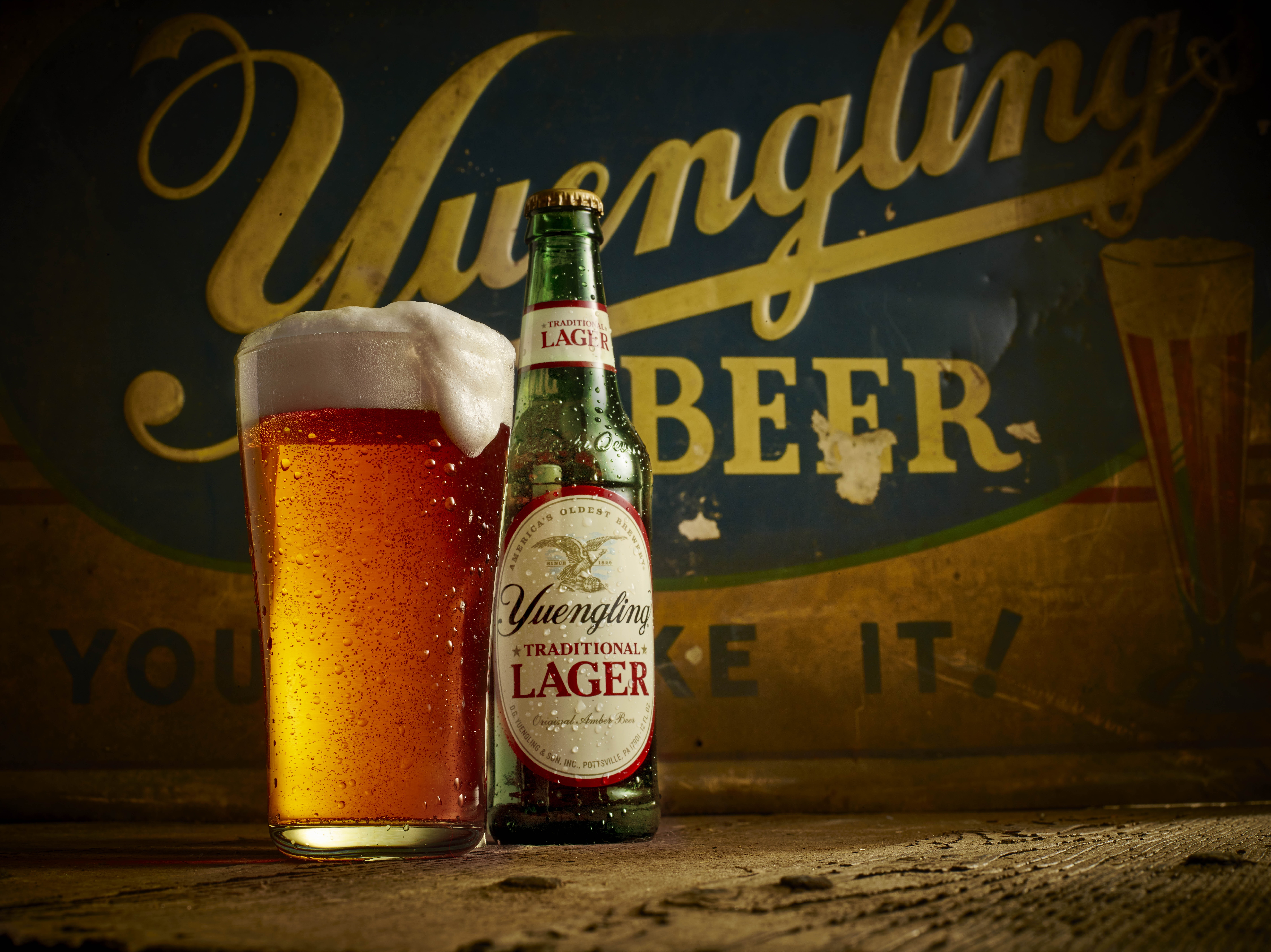 Yuengling Lager Beer, 24 Pack Beer, 12 fl oz Glass Bottles, 4.5% ABV, Domestic Lager