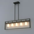 thumbnail image 2 of Gymax 5-Lights Flush Mount Geometric Metal Chandelier Pendant Lamp w/ Iron Lamp Shade, 2 of 10