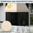 thumbnail image 5 of Wubio Manual Retractable Awnings for Patio, 78"x118" Patio Awning Window Awning Exterior Adjustable Door Canopy with UV Protection for Backyard, Garden, Balcony (Beige, 47" roll Out), 5 of 7