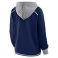 thumbnail image 3 of Women's Logo Athletic Navy Dallas Cowboys Boom Fleece Pullover V-Neck Hoodie, 3 of 3