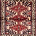 thumbnail image 1 of Ahgly Company Machine Washable Indoor Square Traditional Saffron Red Area Rugs, 4' Square, 1 of 7