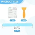 thumbnail image 2 of 12Pack Bathtub Stickers, 20x2 cm Strip Shower Treads with Scraper, Blue, 2 of 6