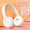 white, variant on New Y08 head-mounted Bluetooth headset Macaron folding Bluetooth headset
